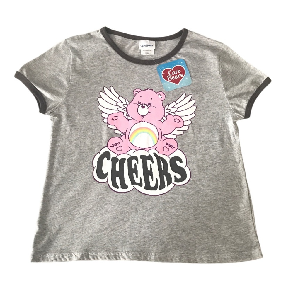 Care Bears Women’s Cropped Graphic Tee Shirt Size Medium New With Tag